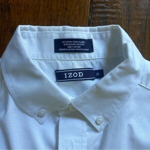 Izod boys white button down size 20